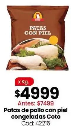 Coto Coto patas de pollo con piel congeladas oferta
