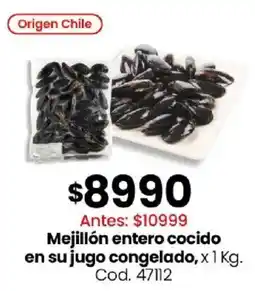 Coto Mejillón entero cocido en su jugo congelado oferta