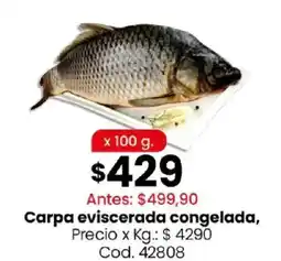 Coto Carpa eviscerada congelada oferta