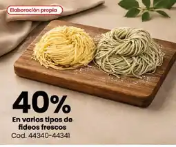 Coto En varios tipos de fideos frescos oferta