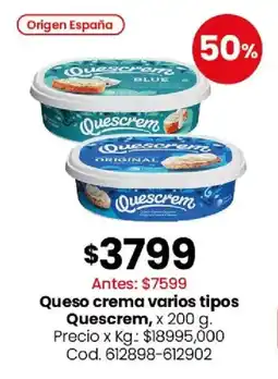 Coto Quescrem queso crema varios tipos oferta