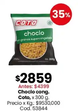 Coto Coto choclo cong. oferta
