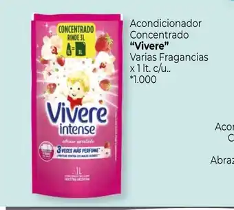 La Anonima Vivere Acondicionador Concentrado Varias Fragancias x 1lt. c/u. oferta