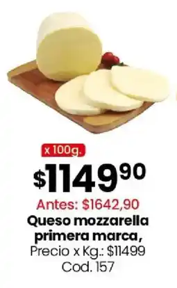 Coto Queso mozzarella primera marca oferta