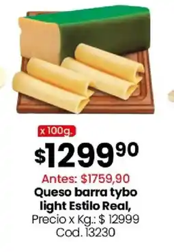 Coto Estilo real queso barra tybo light oferta