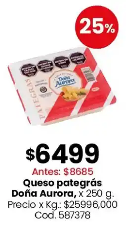 Coto Doña aurora queso pategrás oferta