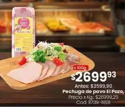 Coto El pozo pechuga de pavo oferta