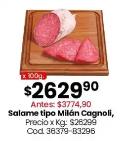 Coto Milán cagnoli salame tipo oferta