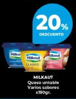 Supermayorista Vital Milkaut queso untable varios sabores oferta