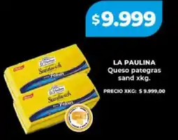 Supermayorista Vital La paulina queso pategras sand oferta