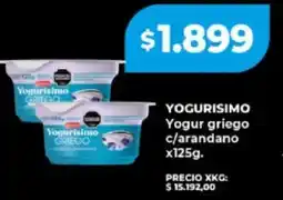 Supermayorista Vital Yogurisimo yogur griego c/arandano oferta