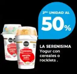 Supermayorista Vital La serenisima yogur con cereales o rocklets oferta