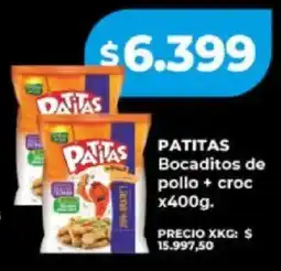 Supermayorista Vital Patitas bocaditos de pollo + croc oferta