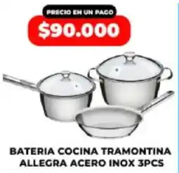 Supermayorista Vital Bateria cocina tramontina allegra acero inox oferta