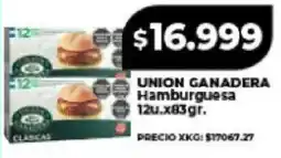 Supermayorista Vital Union ganadera hamburguesa oferta