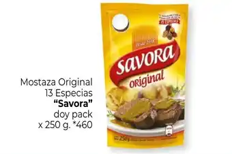 La Anonima Savora Mostaza Original 13 Especias doy pack x 250g oferta