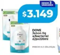 Supermayorista Vital Dove jabon liq a/bacterial d/p oferta