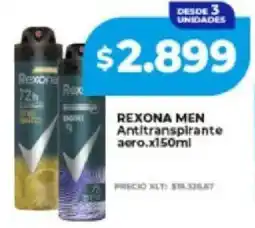 Supermayorista Vital Rexona men antitranspirante aero. oferta