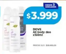 Supermayorista Vital Dove all body deo oferta