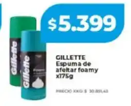 Supermayorista Vital Gillette espuma de afeltar foamy oferta