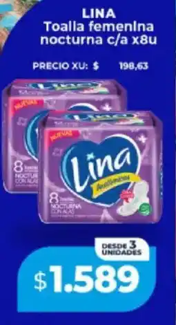 Supermayorista Vital Lina toalla femenina nocturna oferta