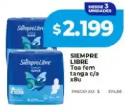 Supermayorista Vital Siempre libre toa fem tanga c/a oferta
