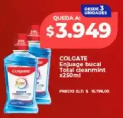 Supermayorista Vital Colgate enjuage bucal total cleanmint oferta