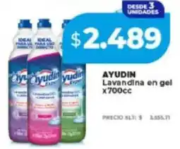 Supermayorista Vital Ayudín lavandina en gel oferta