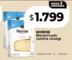 Supermayorista Vital Morixe bizcochuelo vainilla oferta