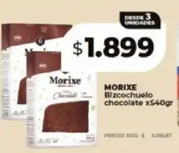 Supermayorista Vital Morixe bizcochuelo chocolate oferta