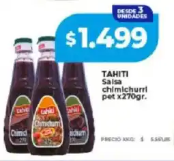 Supermayorista Vital Tahiti salsa chimichurri pet oferta