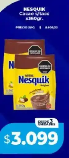 Supermayorista Vital Nestlé nesquik cacao s/tacc oferta