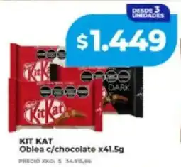 Supermayorista Vital Kit kat oblea c/chocolate oferta