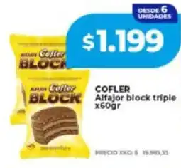 Supermayorista Vital Cofler alfajor block triple oferta