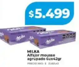Supermayorista Vital Milka alfajor mousse agrupado oferta