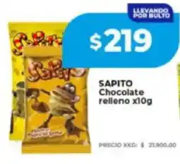 Supermayorista Vital Sapito chocolate relleno oferta