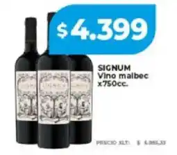 Supermayorista Vital Signum vino malbec oferta
