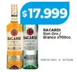 Supermayorista Vital Bacardi ron oro/ blanco oferta