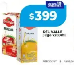 Supermayorista Vital Del valle jugo oferta