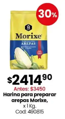 Coto Morixe harina para preparar arepas oferta