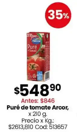 Coto Arcor puré de tomate oferta