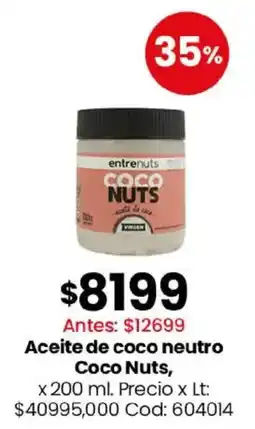 Coto Coco nuts aceite de coco neutro oferta