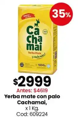 Coto Cachamai yerba mate con palo oferta
