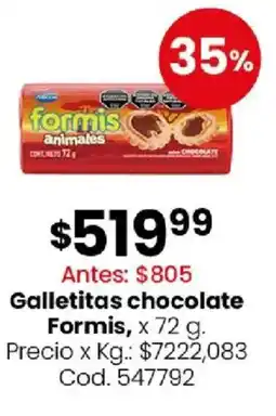 Coto Formis galletitas chocolate oferta