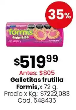 Coto Formis galletitas frutilla oferta