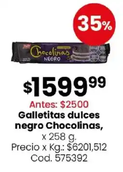Coto Chocolinas galletitas dulces negro oferta