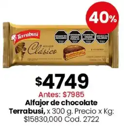Coto Terrabusi alfajor de chocolate oferta