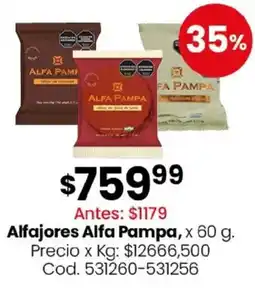 Coto Alfa pampa alfajores oferta
