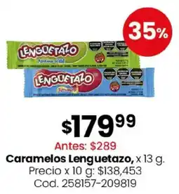 Coto Lenguetazo caramelos oferta