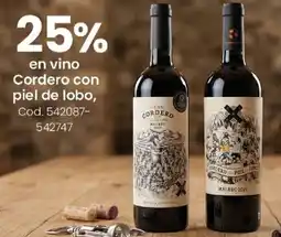 Coto En vino cordero con piel de lobo oferta